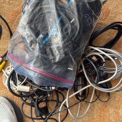 Bag Of Misc Power Cords 