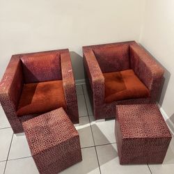 RARE Rodolfo Dordoni for Minotti, Pair, 'Suitcase' Leather Armchairs