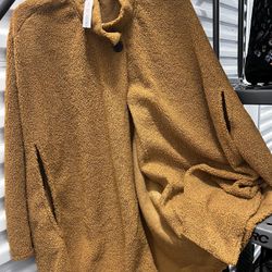 Light Brown Sweater Poncho