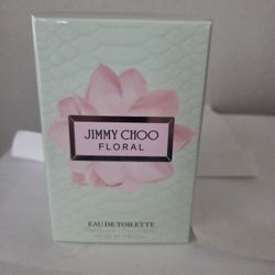 JIMMY CHOO FLORAL EAU DE TOILETTE 3.0OZ/90ML,  NEW SEALED BOX 
