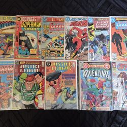 Bronze Age Comic Book lot of 11! DC. Vintage. Keys. Mixed lot. Justice League.