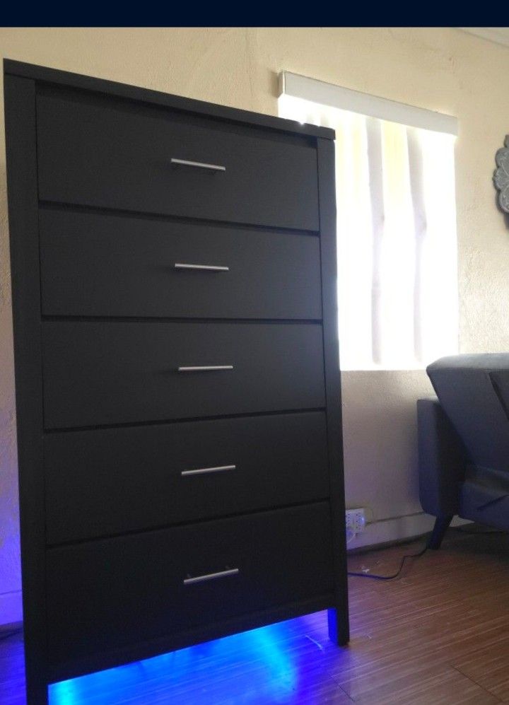 Matte Black Dresser