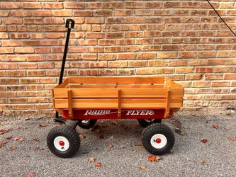 Radio Flyer wagon with rubber wheels