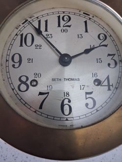 Antique Seth Thomas brass clock