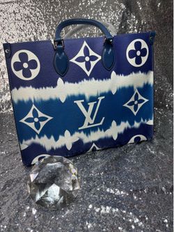 Blue Designer Inspired Tote Bag - New
