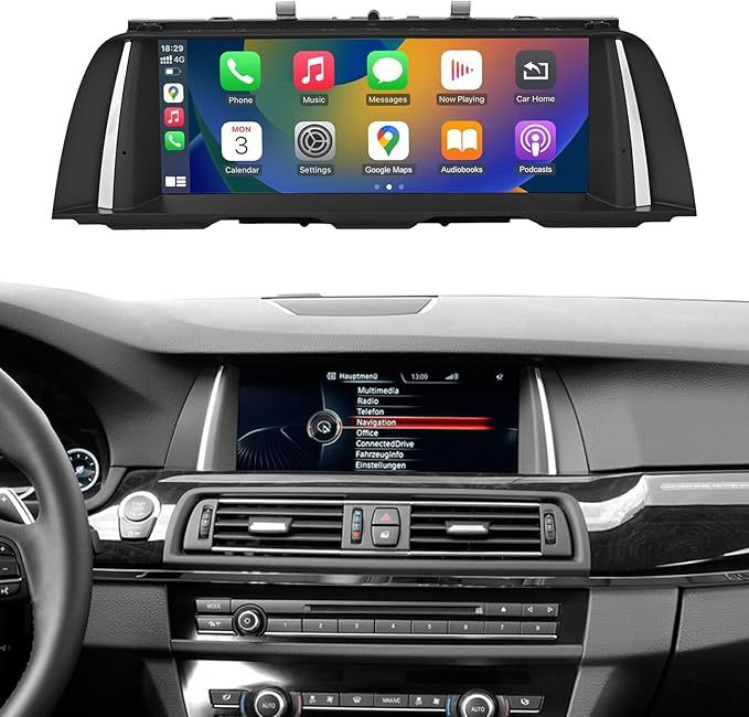 NINETOM 10.25 inch Touchscreen Wireless Apple CarPlay Android Auto Multimedia Car Radio Receiver BMW 5 Series with NBT System, F10 / F11 (2012-2016)