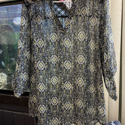 Black Yellow Blue And White Shirt 