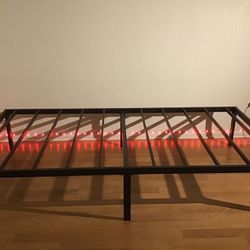 Black Twin Metal Bed Frame 