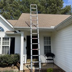 KOLL LINK Telescoping Ladder,14,5 FT Aluminum Lightweight Extension Ladder with 2 Triangle Stabilizers, Heavy Duty 330lbs Max Capacity