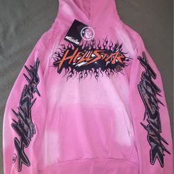 Large Pink Hellstar Hoodie 