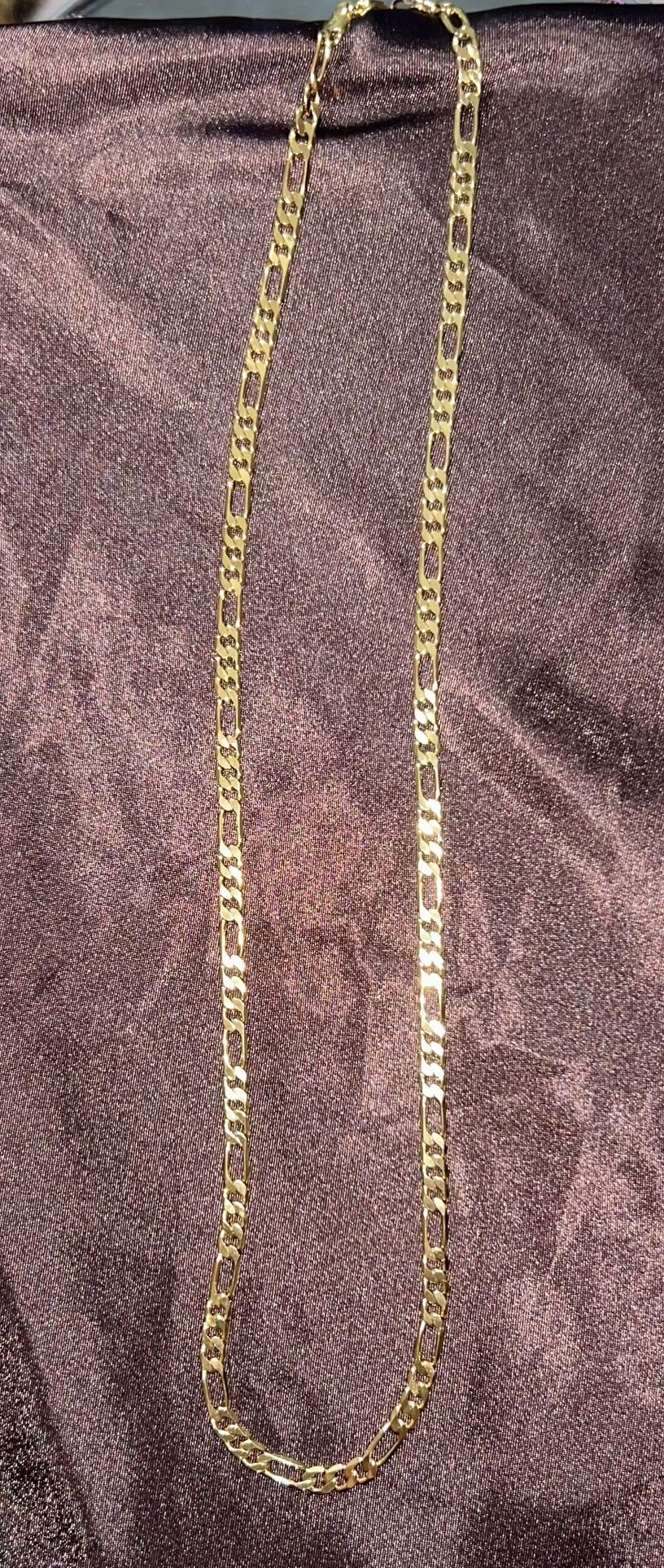 Brand New Men’s 14k Gold Filled Fiargo chain Link Necklace