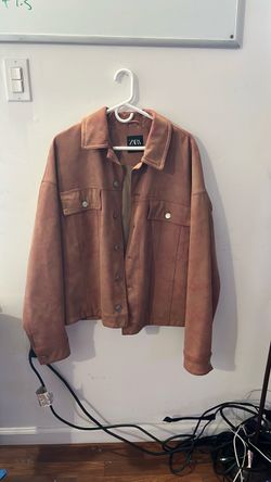 Leather 2 tone Zara jacket Large