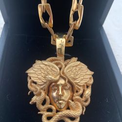 Versace Medusa Necklace  - Gold