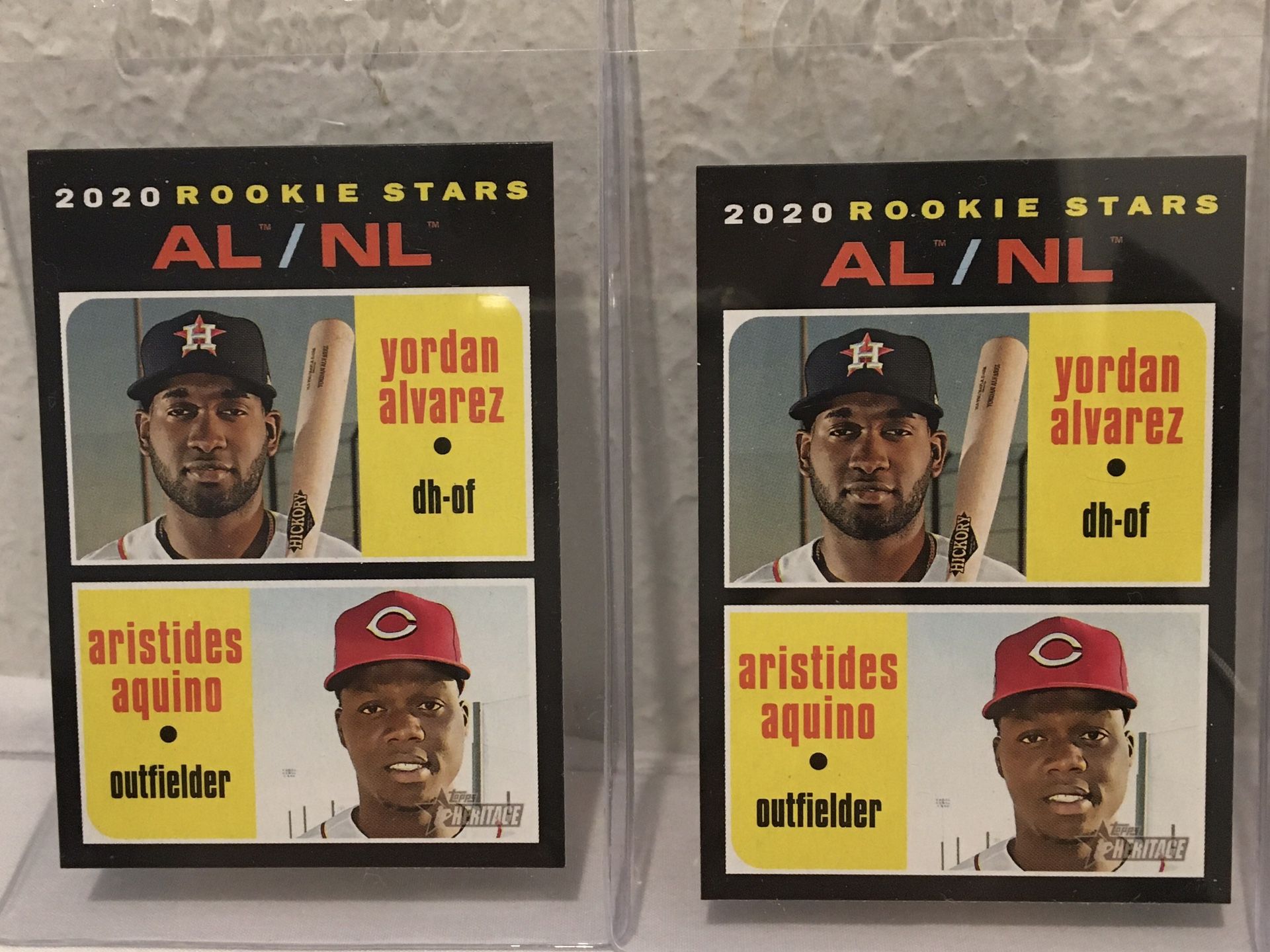 4 Baseball cards of Yordan Alvarez and Kyle Tucker $15 all together