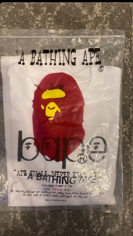White Bape Tee Brand New