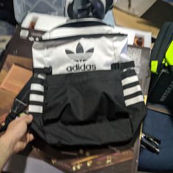 Adidas Backpack  Black And White