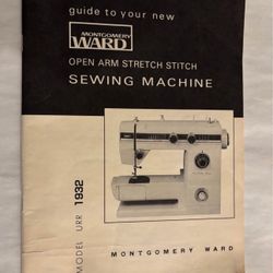 Montgomery Ward VINTAGE RARE stitch sewing machine URR 1932 guide and quick reference copies