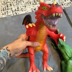 Large Rubber Dragon Toy 