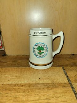 Vintage the Citadel mug/ Stein with gold trim