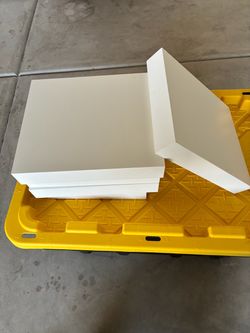 Floating wall shelves