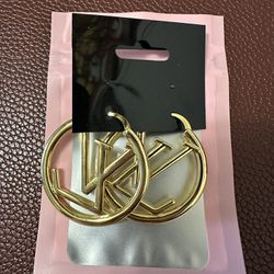 LV Small Earrings Gold 