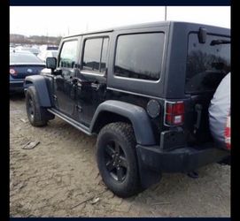 (5) RARE Original Black Wrangler Factory Wheels GOOD TIRES