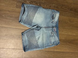 Light Wash Denim Jean Shorts