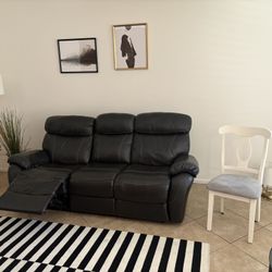 Leather Recliner Sofa and Chair 