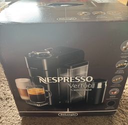 NEW Nespresso Vertuo Coffee + Espresso Maker by De'Longhi w/ BONUS Aeroccino Milk Frother