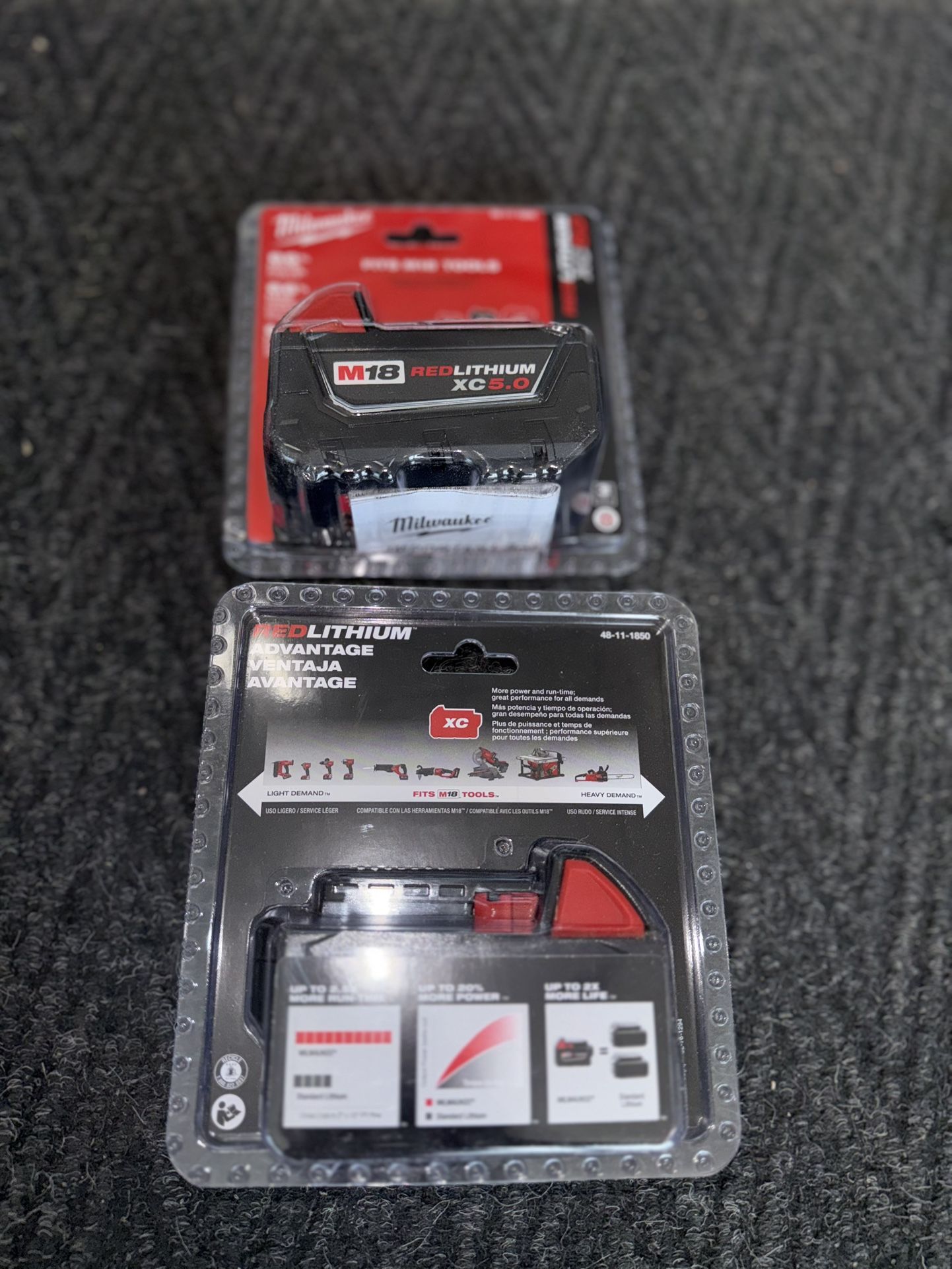 MILWAUKEE M18 5.0AMPH BATTERY $60 EACH