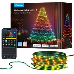 Govee Christmas Lights 2, RGBWIC 66FT 200LEDs Holiday String Lights with Shape Mapping Function, Smart LED Decoration for Indoor Outdoor Tree, 130+ Pr