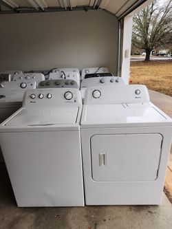 CLEAN Amana Washer And Dryer 