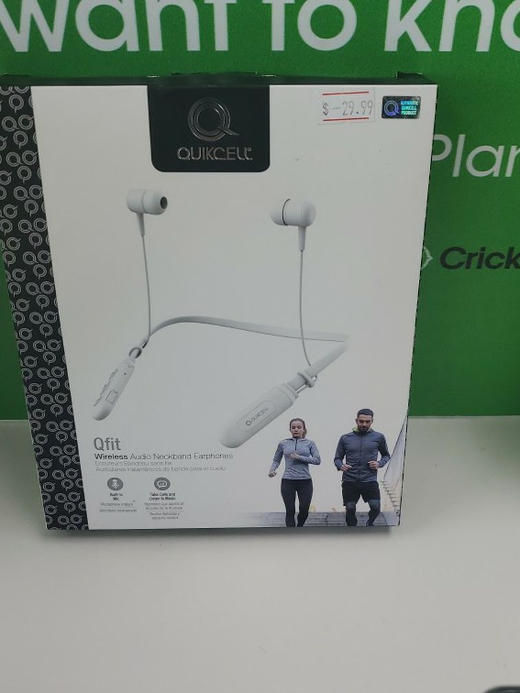 Quikcell Qfit Wireless Neckband Bluetooth Earbuds