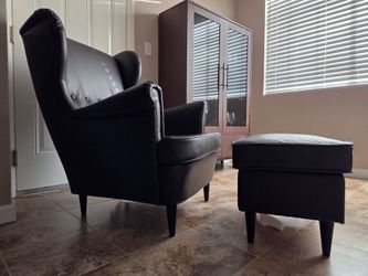 Leather Wingback Armchair
