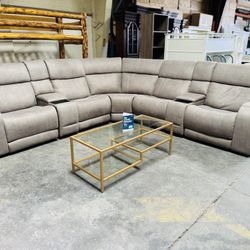 Power Recliner Sectional NEW Costco 
