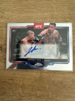 UFC Topps chrome 2025 Joshua Van autograph