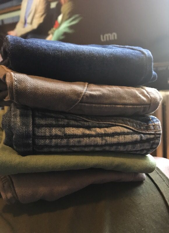 7 pair of boys pants from H&M, Zara and Old Navy