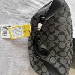 "NWT Monogram Belt Bag / Fanny Pack - Black & Grey