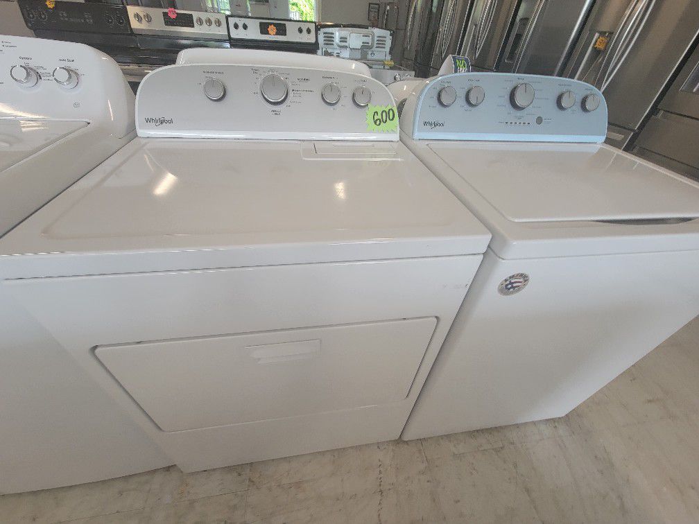Whirlpool Tap Load Washer And Electric Dryer Set Used In Good Condition With 90day's Warranty 