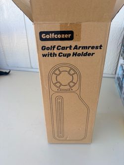 Golfcozer Golf Cart Armrest with Cup Holder