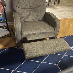 Fabric recliner swivel chair