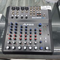 Alesis Multi Mix 8 USB FX 8 Channel Mixer/ USB Recording Interface 