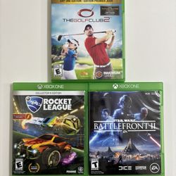 Xbox One Games: Golf Club 2, Rocket League Collector’s, Star Wars Battlefront II
