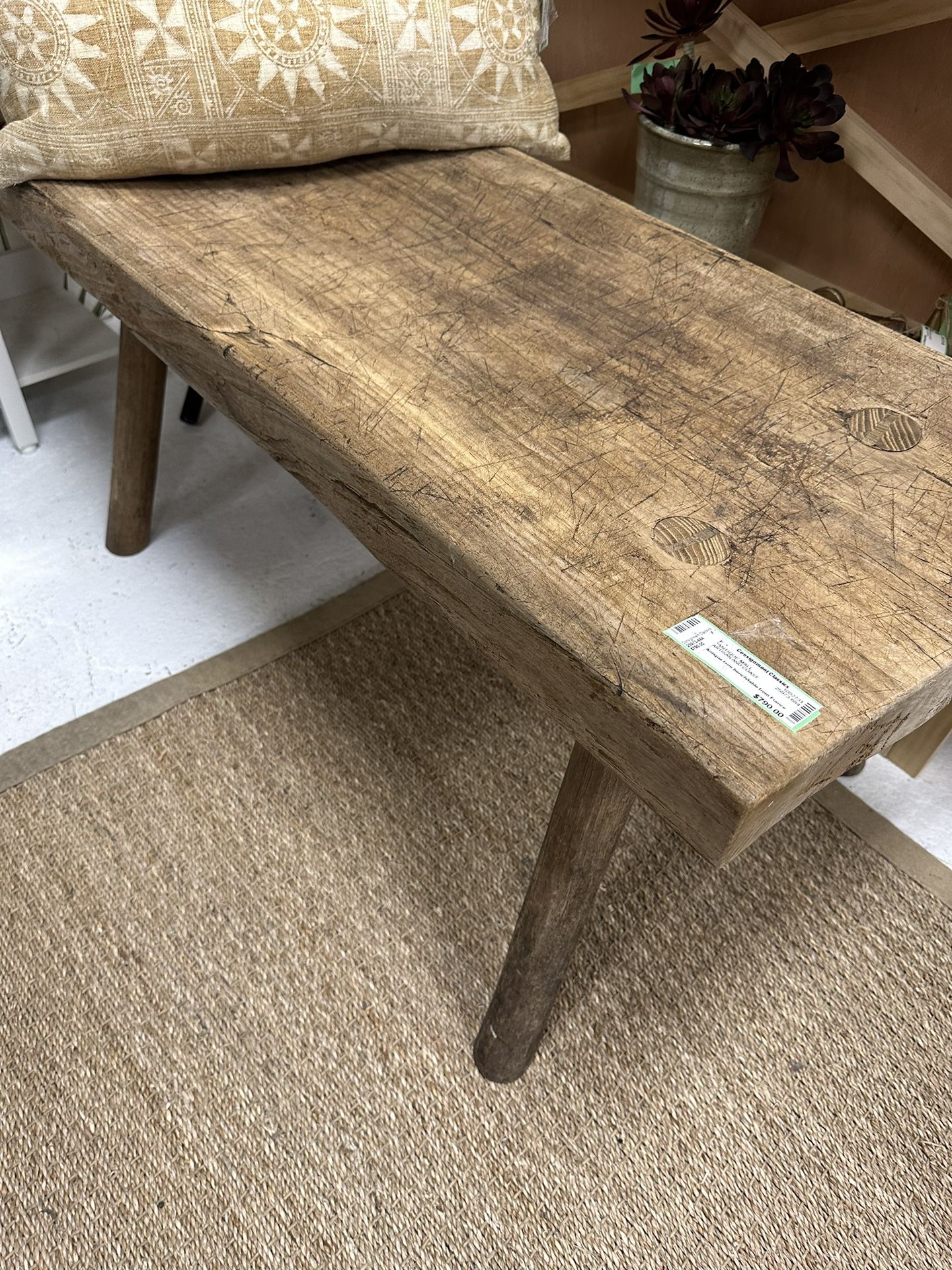 Antique French Farm Bench/Table