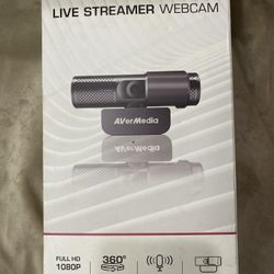 AVerMedia Live Streamer Cam 313 - Full HD 1080P Webcam with Privacy Shutter, Dual Microphone, 360 Degree Swivel for Video Conference - NDAA Compliant 