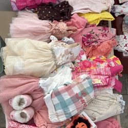 Girl’s Clothes Sizes 3 Mo to 2 Yrs - $50