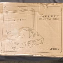 Victrola suitcase record player