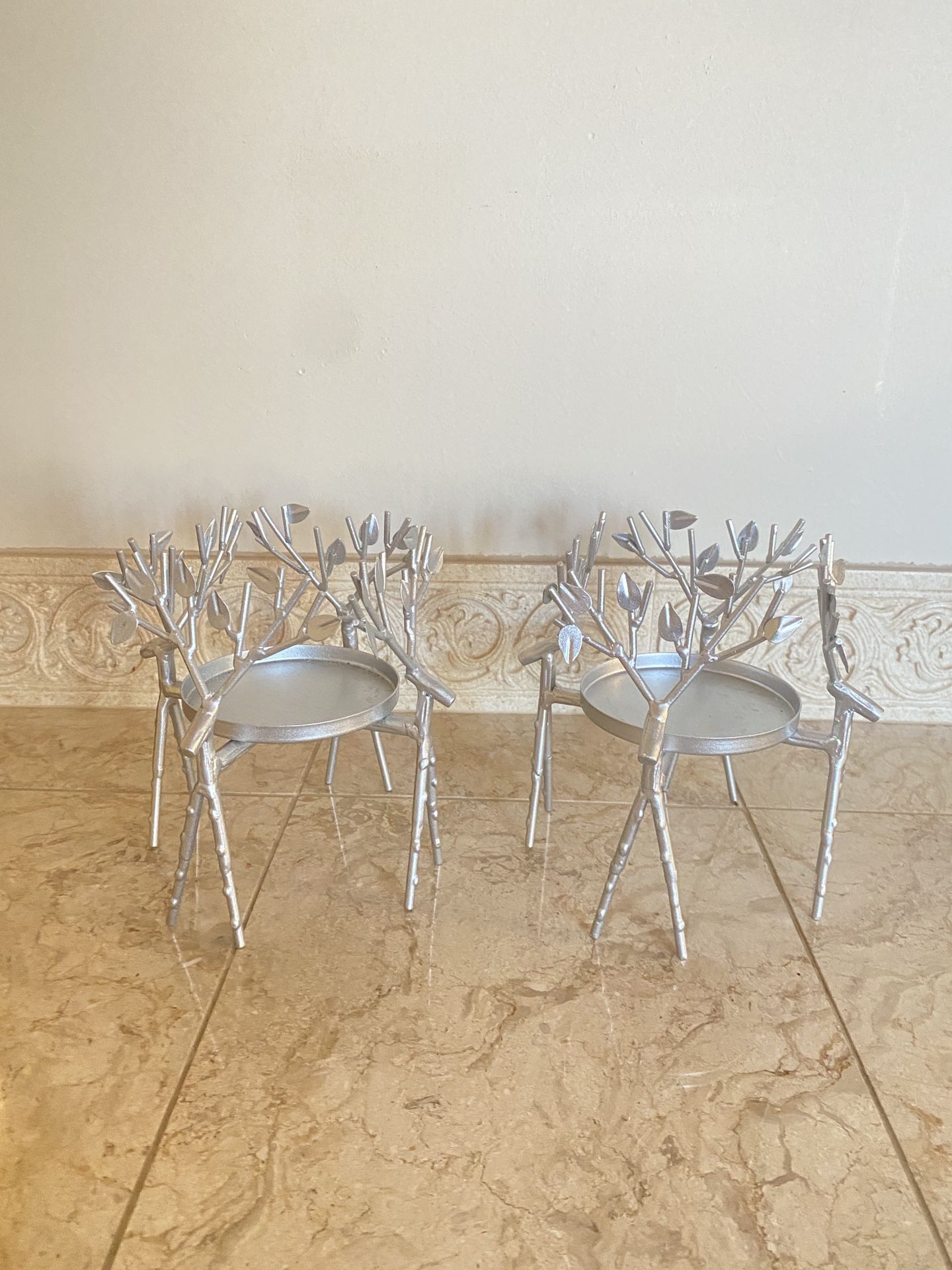 Christmas Decoration metal candle holders