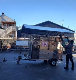 Hot Dog Food Vending Trailer Cart
