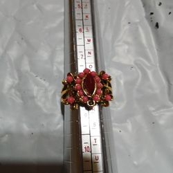 Size 8 Ring Multiple Gems Costume 